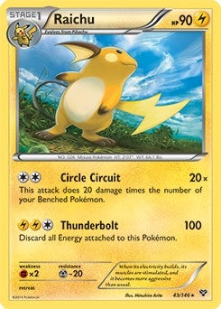 Image for Raichu - 43/146 (Battle Arena Deck Exclusive) (043/146) [Deck Exclusives] - Pokemon