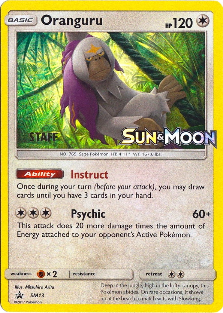 Image for Oranguru - SM13 (Prerelease) [Staff] (SM13) [SM Promos] - Pokemon