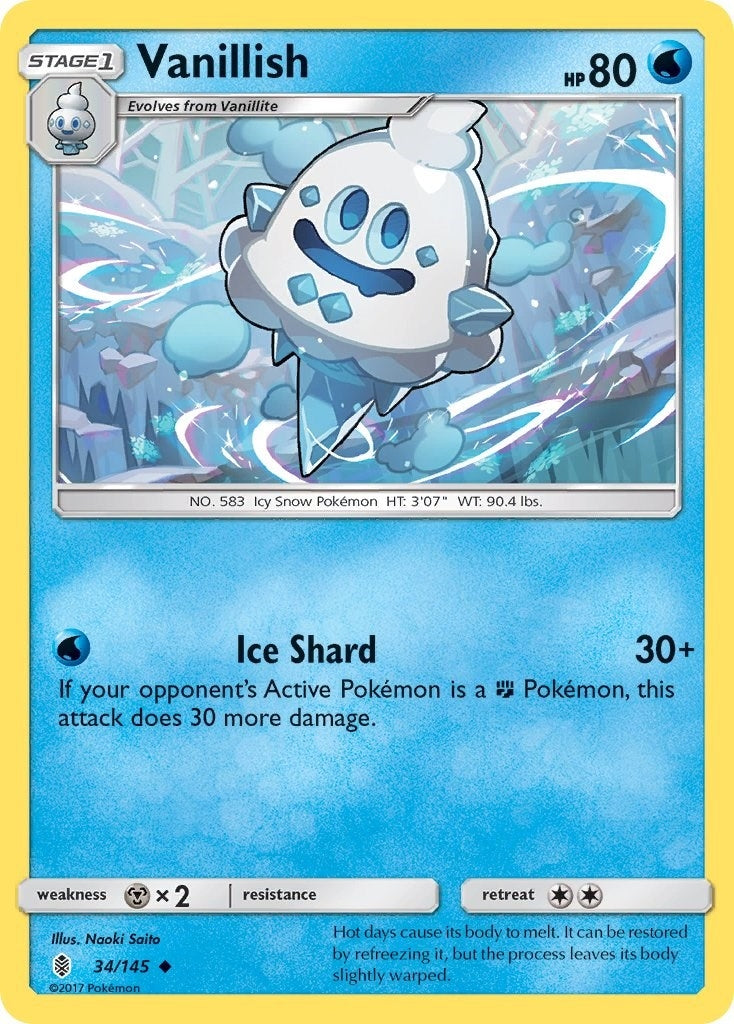 Image for Vanillish (34/145) [SM - Guardians Rising] - Pokemon
