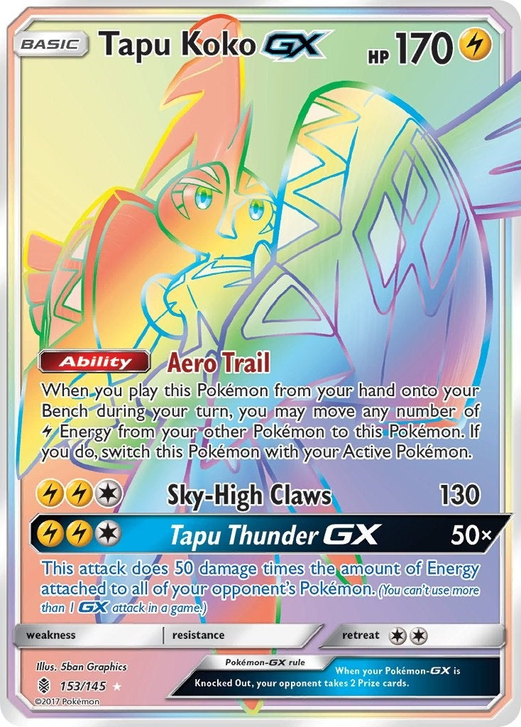 Image for Tapu Koko GX (Secret) (153/145) [SM - Guardians Rising] - Pokemon