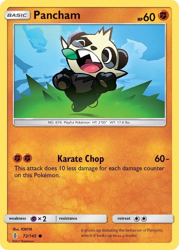 Image for Pancham (72/145) [SM - Guardians Rising] - Pokemon