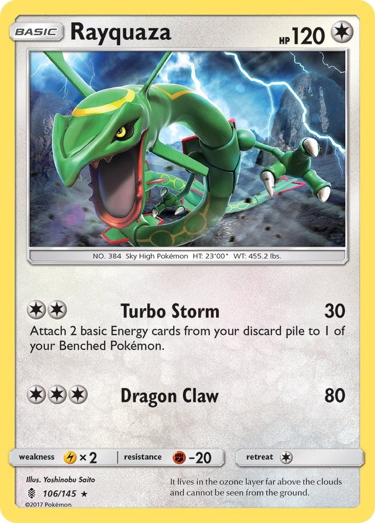 Image for Rayquaza (106/145) [SM - Guardians Rising] - Pokemon