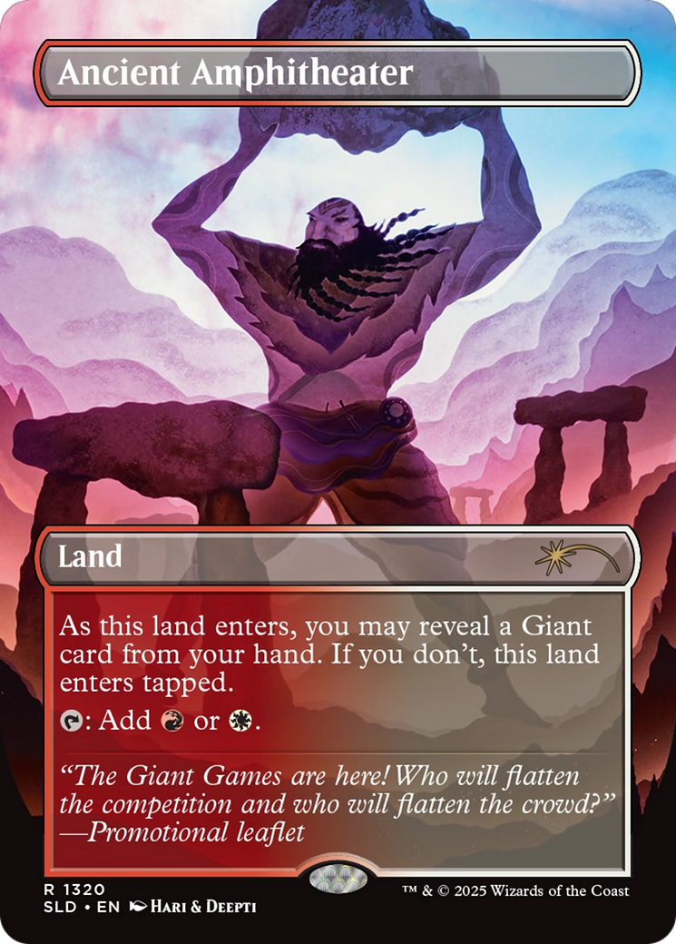Ancient Amphitheater (Rainbow Foil) (1320) [Secret Lair Drop Series]