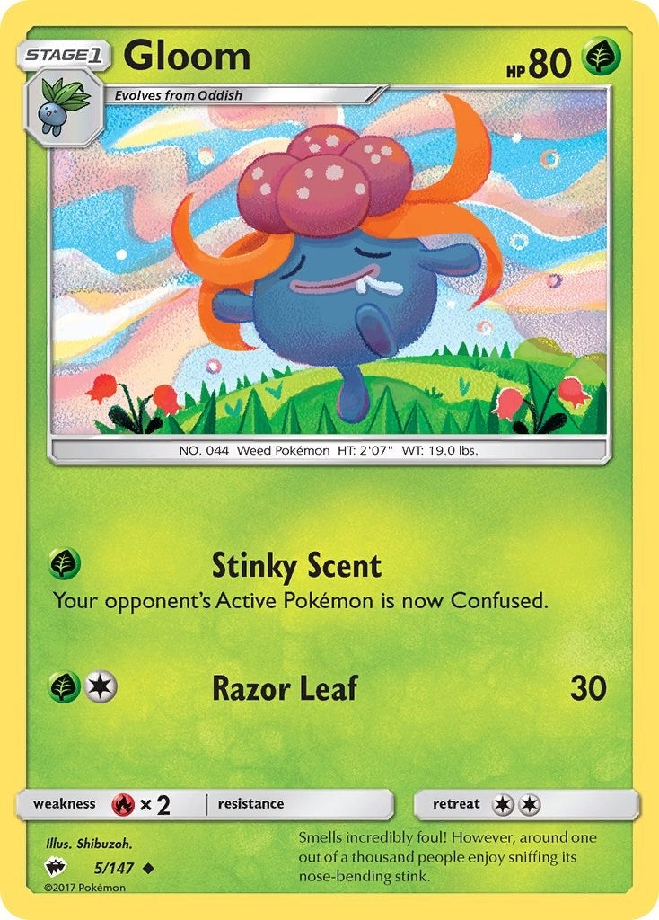 Image for Gloom (5/147) [SM - Burning Shadows] - Pokemon
