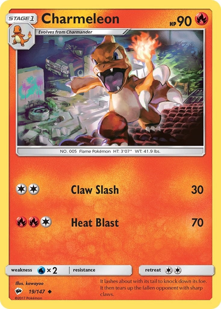 Image for Charmeleon (19/147) [SM - Burning Shadows] - Pokemon