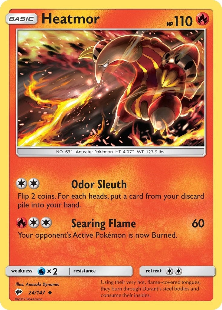 Image for Heatmor (24/147) [SM - Burning Shadows] - Pokemon