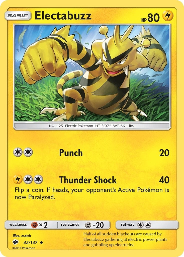 Image for Electabuzz (42/147) [SM - Burning Shadows] - Pokemon