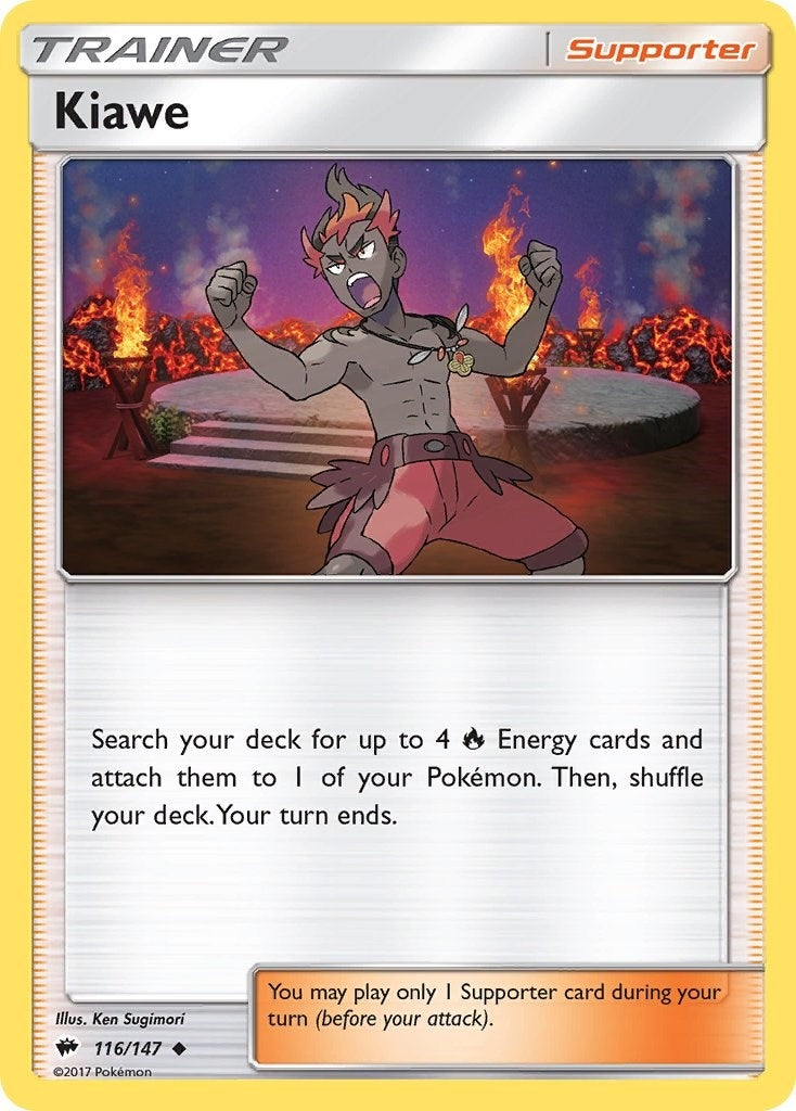 Image for Kiawe (116/147) [SM - Burning Shadows] - Pokemon
