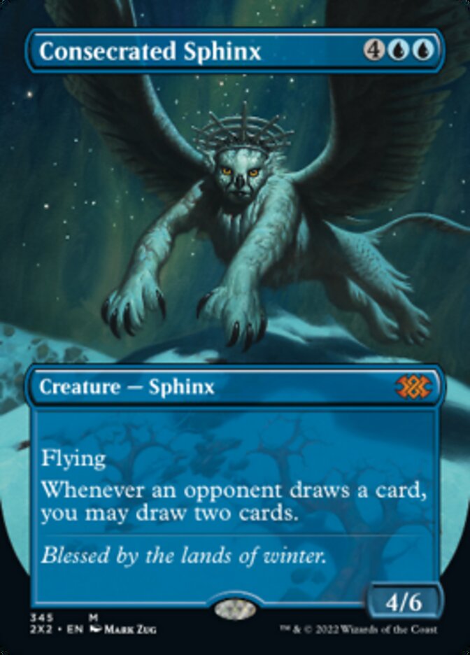 Consecrated Sphinx (Borderless) (345) [Double Masters 2022]