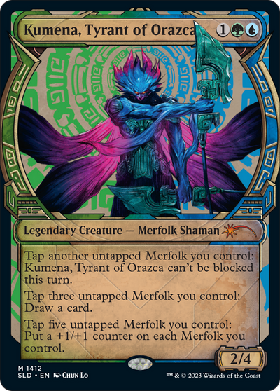 Kumena, Tyrant of Orazca (Rainbow Foil) (1412) (Secret Lair Drop Series)
