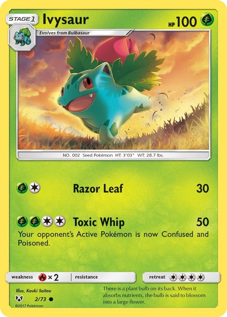 Image for Ivysaur (2/73) [Shining Legends] - Pokemon