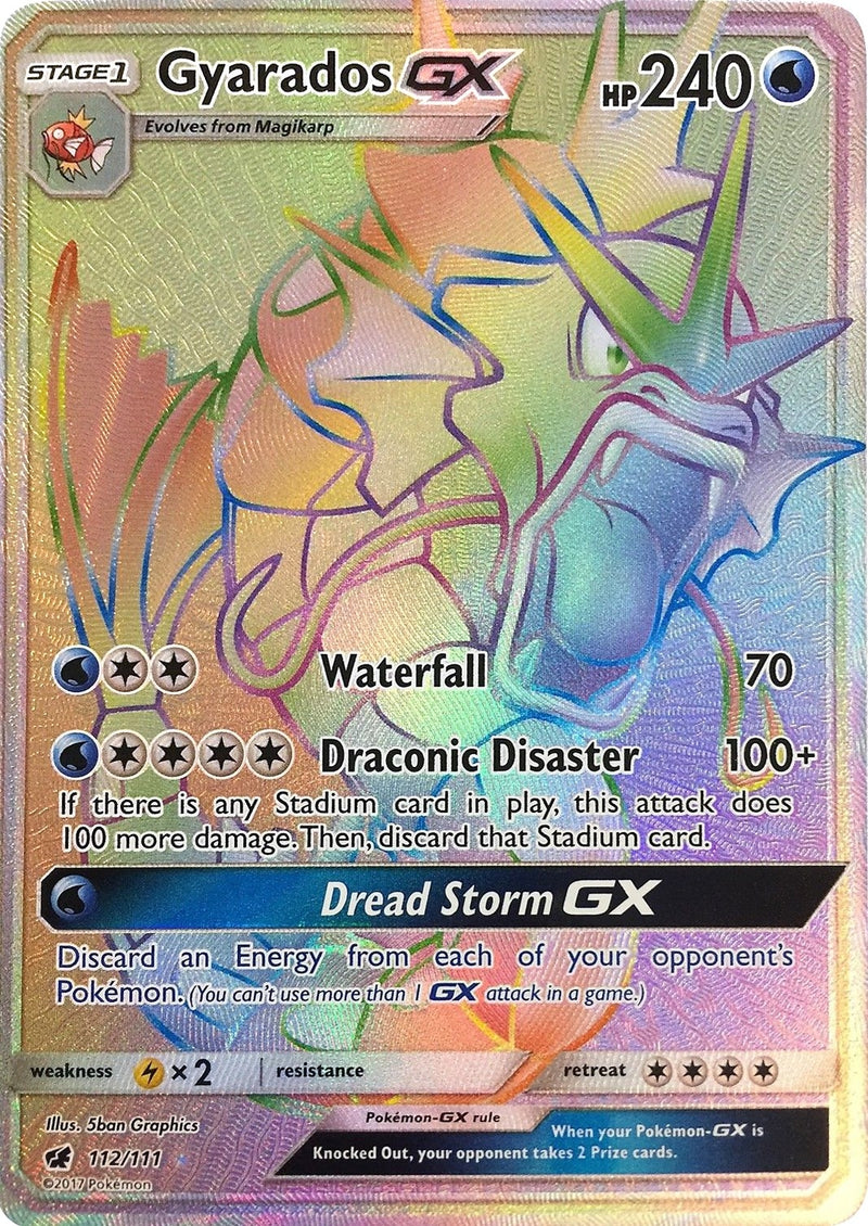 Image for Gyarados GX (Secret) (112/111) [SM - Crimson Invasion] - Pokemon