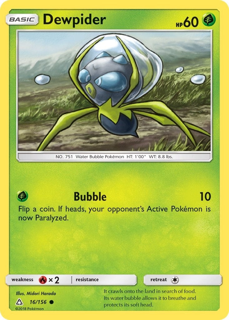 Image for Dewpider (16/156) [SM - Ultra Prism] - Pokemon
