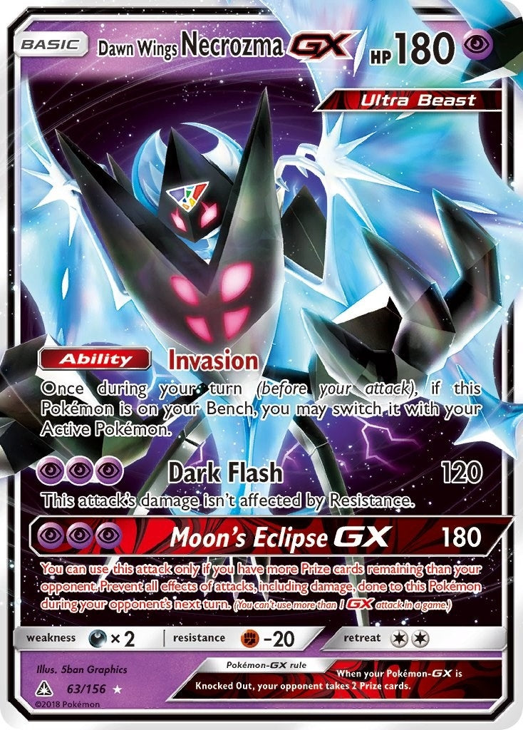Image for Dawn Wings Necrozma GX (63/156) [SM - Ultra Prism] - Pokemon