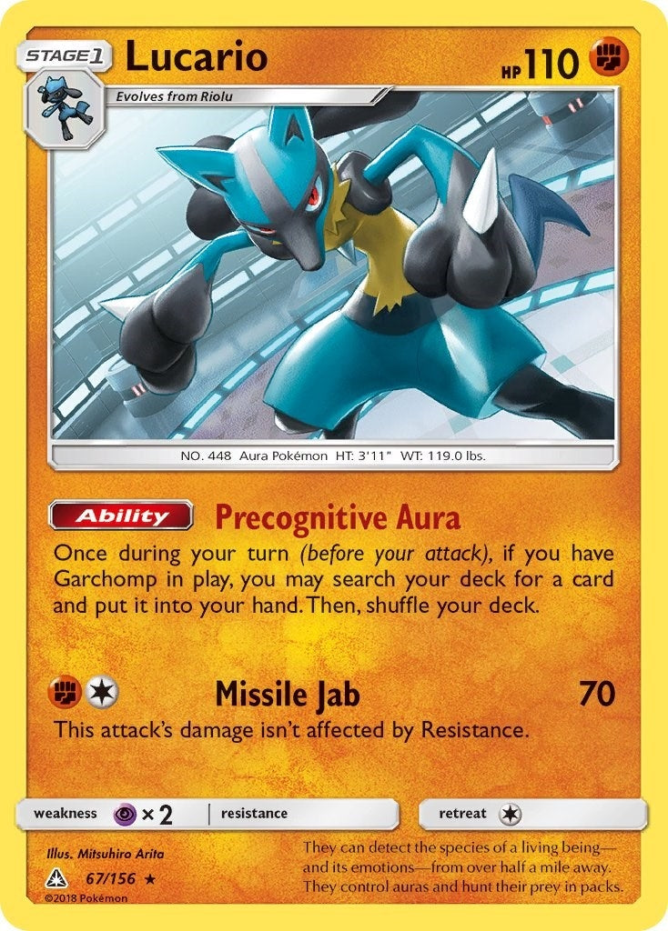 Image for Lucario (67/156) [SM - Ultra Prism] - Pokemon