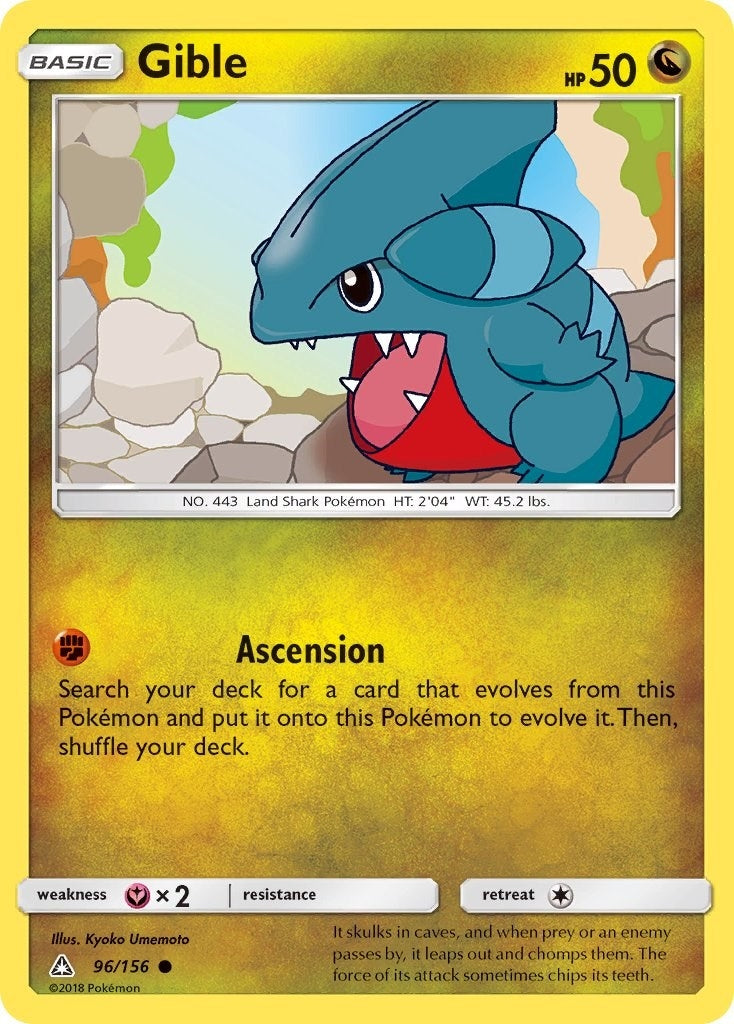 Image for Gible (96) (96/156) [SM - Ultra Prism] - Pokemon