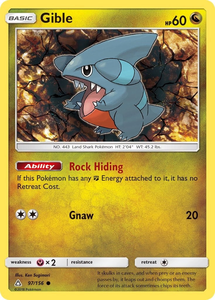Image for Gible (97) (97/156) [SM - Ultra Prism] - Pokemon