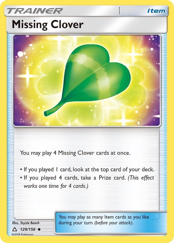 Image for Missing Clover (129/156) [SM - Ultra Prism] - Pokemon