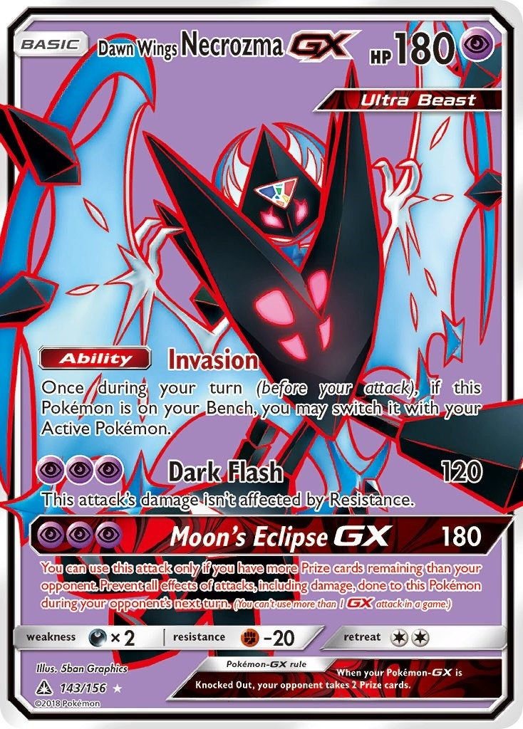 Image for Dawn Wings Necrozma GX (Full Art) (143/156) [SM - Ultra Prism] - Pokemon