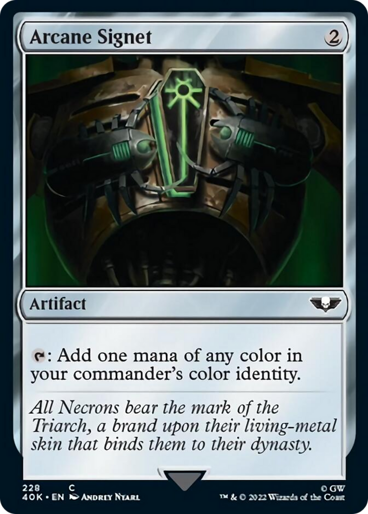 Arcane Signet (228) (Surge Foil) (228) [Universes Beyond: Warhammer 40,000]