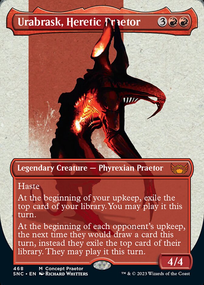 Urabrask, Heretic Praetor (Borderless Concept Preators) [Streets of New Capenna]