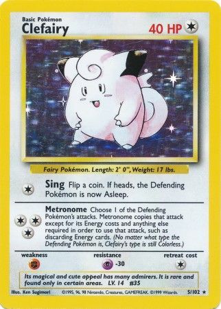 Clefairy (5/102) [Base Set Unlimited]