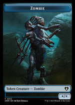 Clue // Zombie (0013) Double-Sided Token (40 // 13) [Commander Masters]