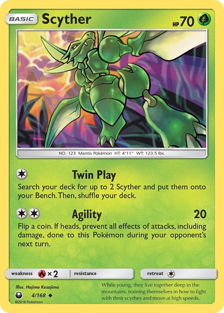 Image for Scyther (4/168) [SM - Celestial Storm] - Pokemon