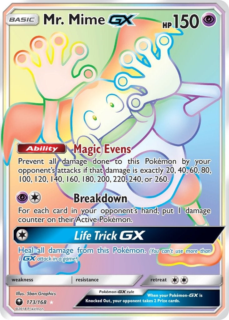 Image for Mr. Mime GX (Secret) (173/168) [SM - Celestial Storm] - Pokemon
