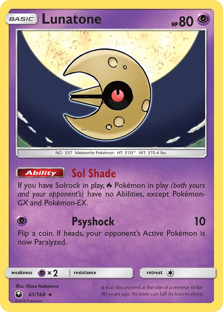 Image for Lunatone (61/168) [SM - Celestial Storm] - Pokemon