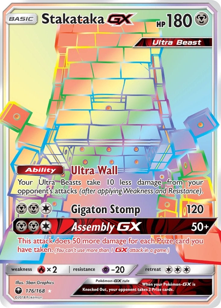 Image for Stakataka GX (Secret) (176/168) [SM - Celestial Storm] - Pokemon