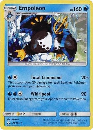 Image for Empoleon - 34/156 (Cracked Ice Holo) (034/156) [Deck Exclusives] - Pokemon