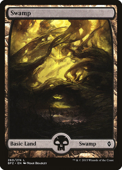 Swamp (260) - Full Art (260) (Battle for Zendikar)