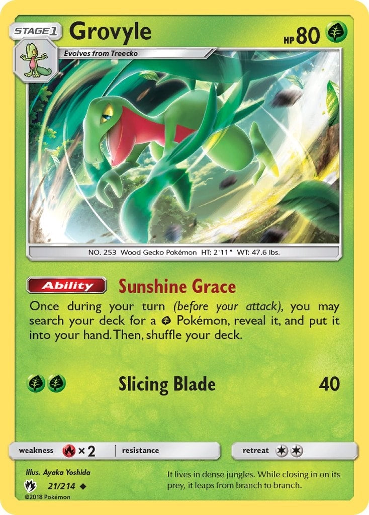Image for Grovyle (21/214) [SM - Lost Thunder] - Pokemon