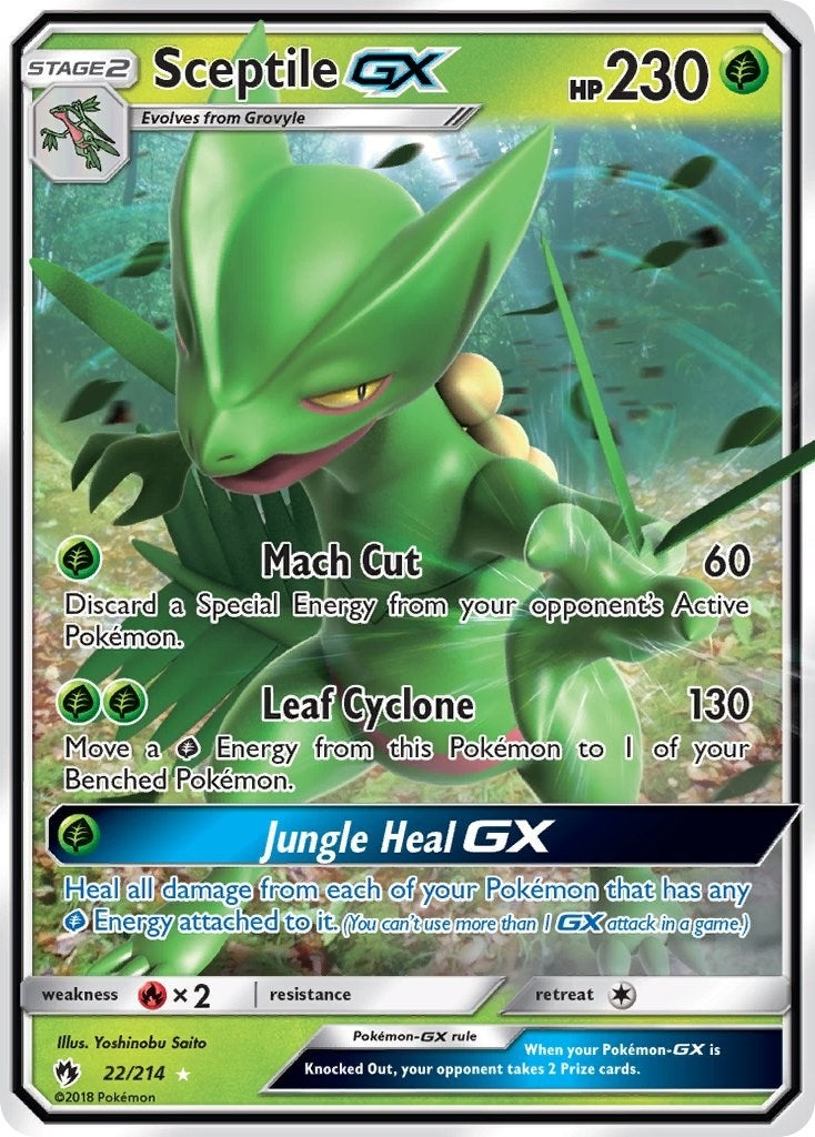 Image for Sceptile GX (22/214) [SM - Lost Thunder] - Pokemon
