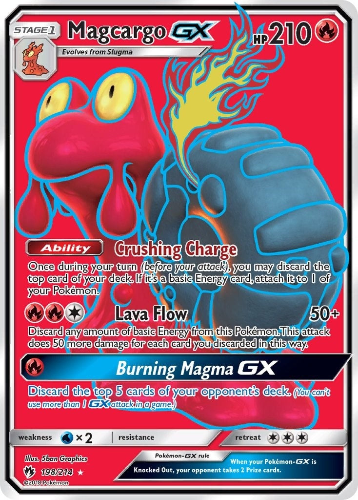 Image for Magcargo GX (Full Art) (198/214) [SM - Lost Thunder] - Pokemon