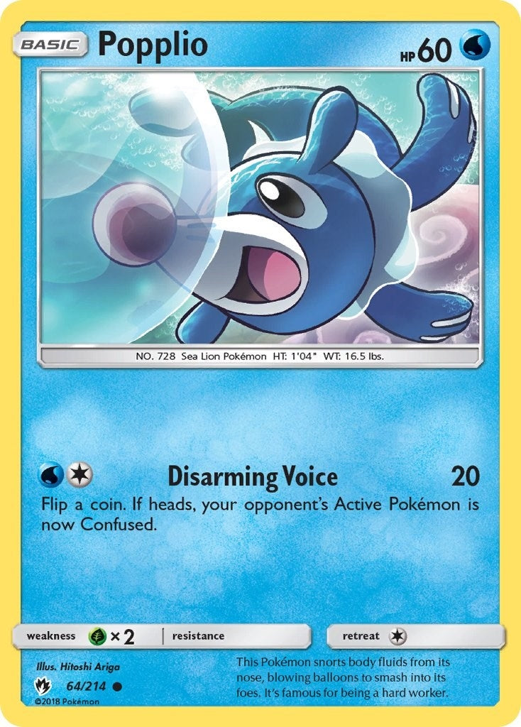 Image for Popplio (64) (64/214) [SM - Lost Thunder] - Pokemon