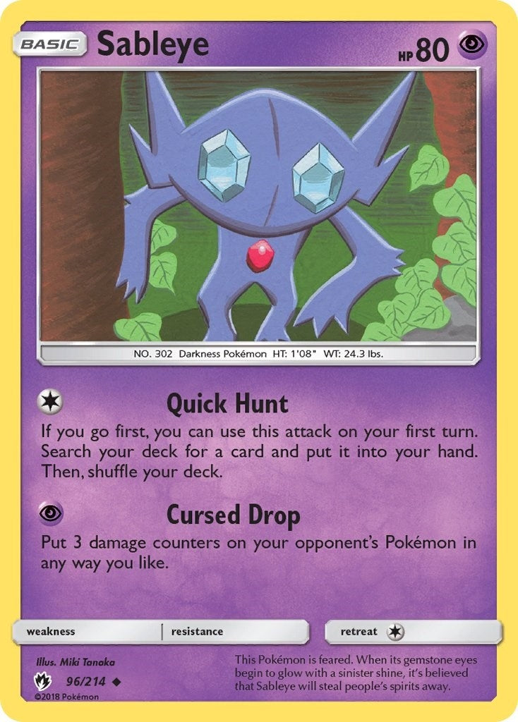 Image for Sableye (96/214) [SM - Lost Thunder] - Pokemon