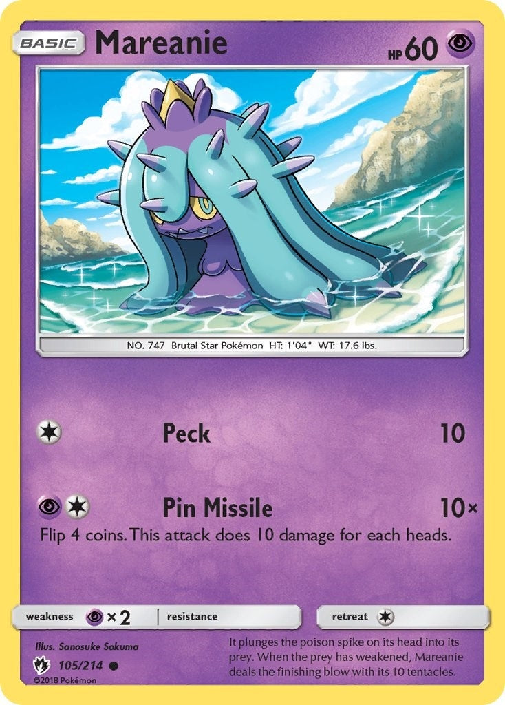 Image for Mareanie (105) (105/214) [SM - Lost Thunder] - Pokemon