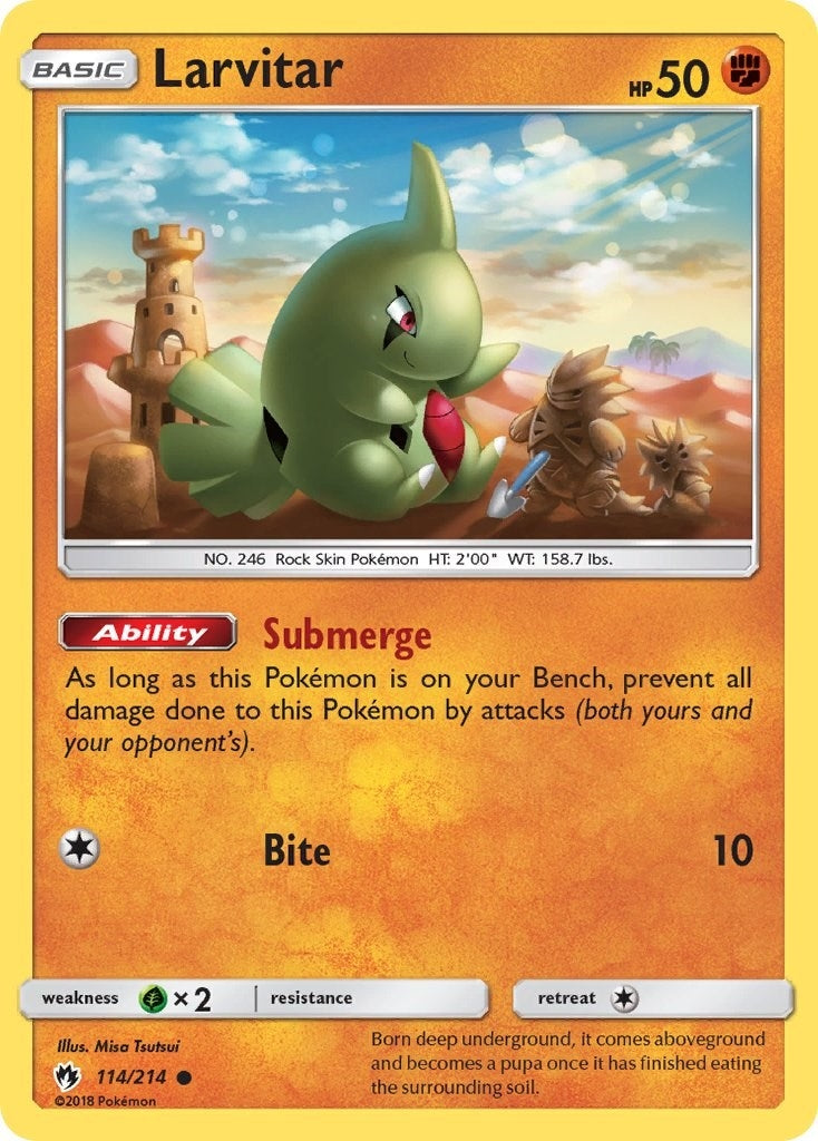Image for Larvitar (114) (114/214) [SM - Lost Thunder] - Pokemon