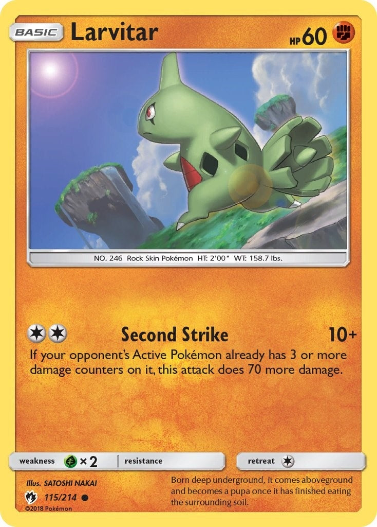 Image for Larvitar (115) (115/214) [SM - Lost Thunder] - Pokemon
