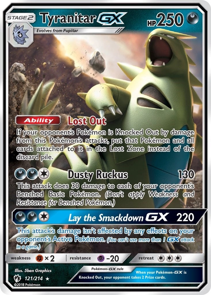 Image for Tyranitar GX (121/214) [SM - Lost Thunder] - Pokemon