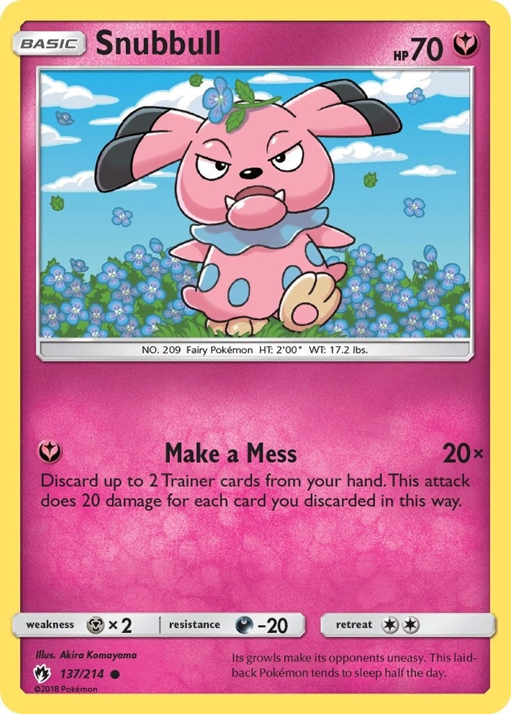 Image for Snubbull (137/214) [SM - Lost Thunder] - Pokemon
