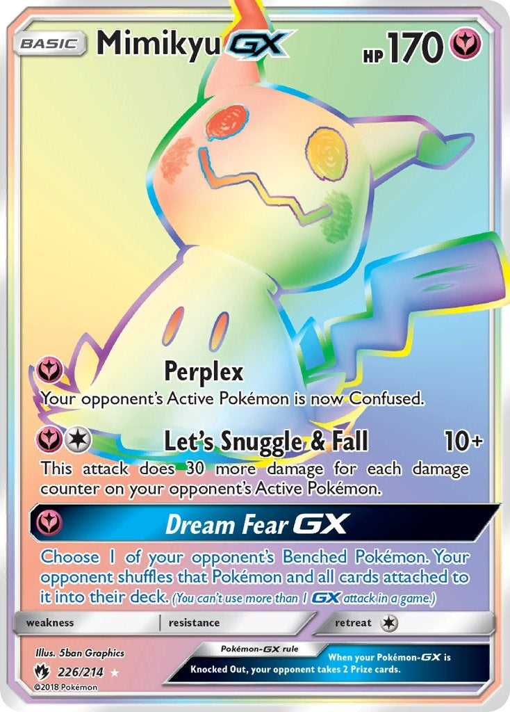 Image for Mimikyu GX (Secret) (226/214) [SM - Lost Thunder] - Pokemon