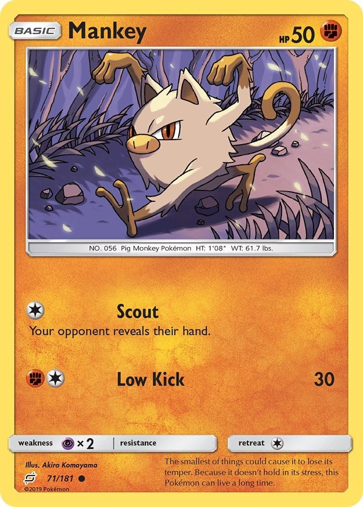 Image for Mankey (71/181) [SM - Team Up] - Pokemon
