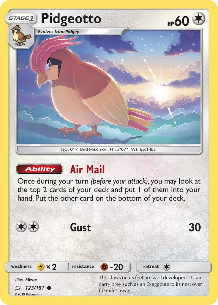 Image for Pidgeotto (123/181) [SM - Team Up] - Pokemon