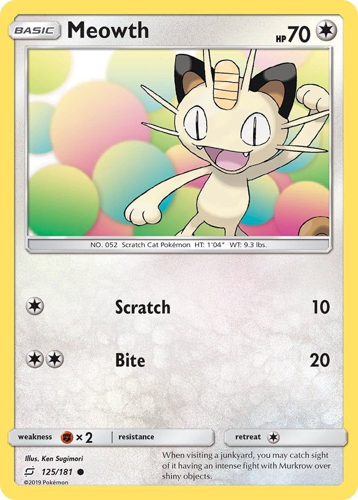 Image for Meowth (125/181) [SM - Team Up] - Pokemon