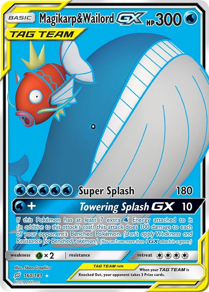 Image for Magikarp & Wailord GX (Full Art) (160/181) [SM - Team Up] - Pokemon