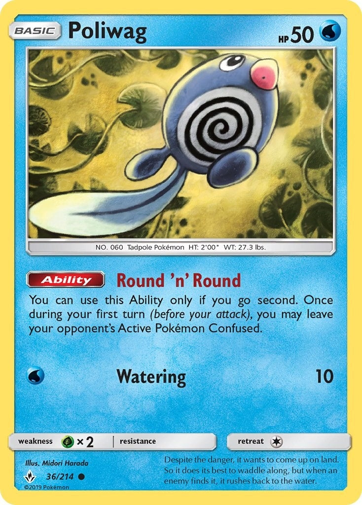 Image for Poliwag (36) (36/214) [SM - Unbroken Bonds] - Pokemon
