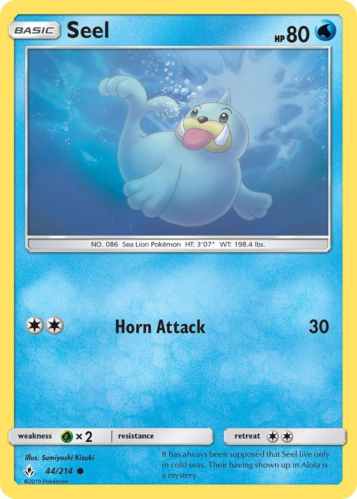 Image for Seel (44/214) [SM - Unbroken Bonds] - Pokemon
